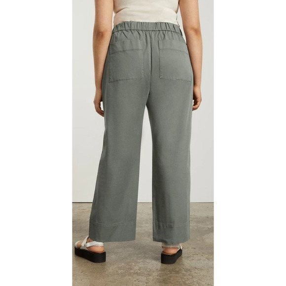 Everlane The Easy Pant Straight Leg Chino in Pewter Green L - Picture 2 of 6